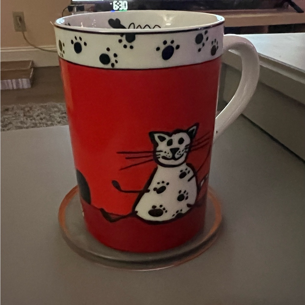 Konitz Red Cat Print Mug